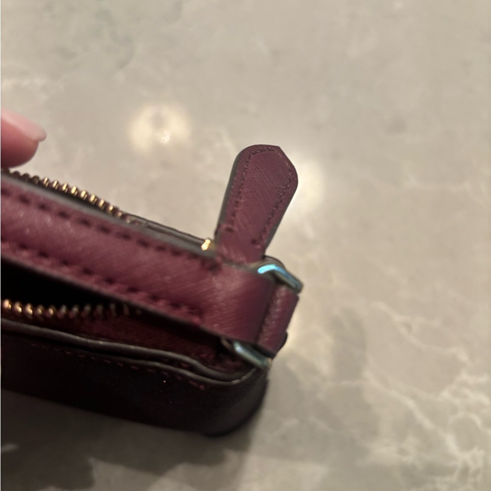 Kate Spade New York Burgundy Glitter Crossbody Messenger Bag - Picture 6 of 8